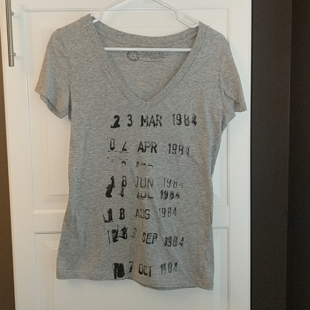 Out of Print literary library tee NWOT